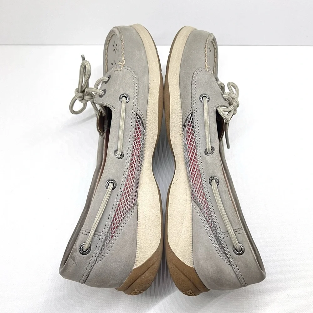 SPERRY TOP-SIDER — WOMENS ROSEFISH BOAT SHOES, MEMORY FOAM, PINK & GREY, US 7.5M - Picture 8 of 16